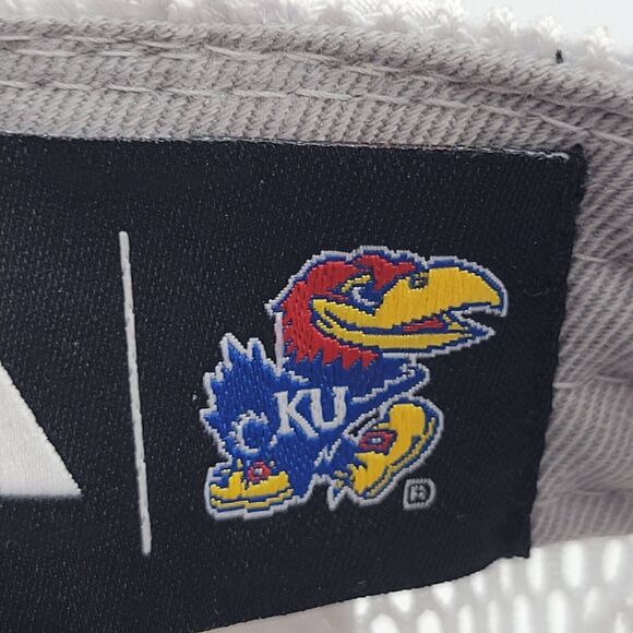 Kansas Jayhawks Adidas Mens Womens Slouch Trucker Hat Blue White Adjustable - Picture 12 of 14